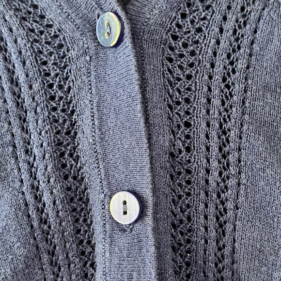 Morgan City Women's Lightweight Sweater Cardigan 1/2 sleeve (medium) - Picture 4 of 5
